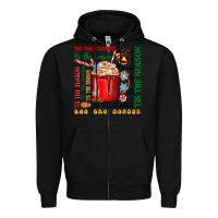 Black tis the season Zipper Hoodie - Zillion Design Studio