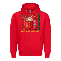 Red tis the season Zipper Hoodie - Zillion Design Studio