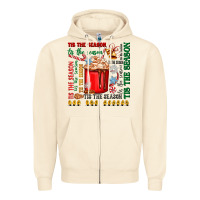 Sandshell tis the season Zipper Hoodie - Zillion Design Studio