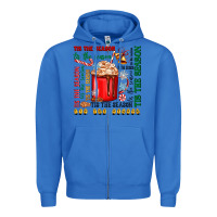 True Royal tis the season Zipper Hoodie - Zillion Design Studio