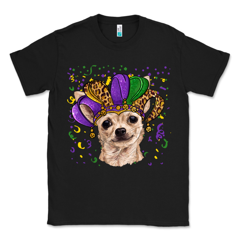 Mardi Gras Hat Chihuahua Classic Tee by RanaPortraitStore | Teevron