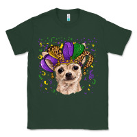 Sports Green mardi gras hat chihuahua Classic Tee - RanaPortraitStore