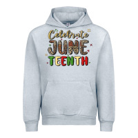Heather Grey celebrate juneteenth Urban Hoodie - MaliasSmallBusiness
