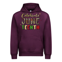 Mauve Wine celebrate juneteenth Urban Hoodie - MaliasSmallBusiness