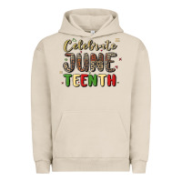 Pigment French Oak celebrate juneteenth Urban Hoodie - MaliasSmallBusiness