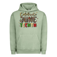Pigment Oil Green celebrate juneteenth Urban Hoodie - MaliasSmallBusiness