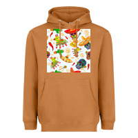 Meerkat mexico seamless pattern Heavyweight Hoodie - FaDigitalArtStudio