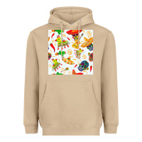 Mushroom mexico seamless pattern Heavyweight Hoodie - FaDigitalArtStudio
