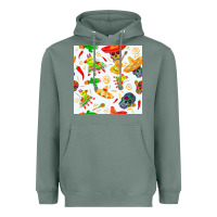 Sage mexico seamless pattern Heavyweight Hoodie - FaDigitalArtStudio