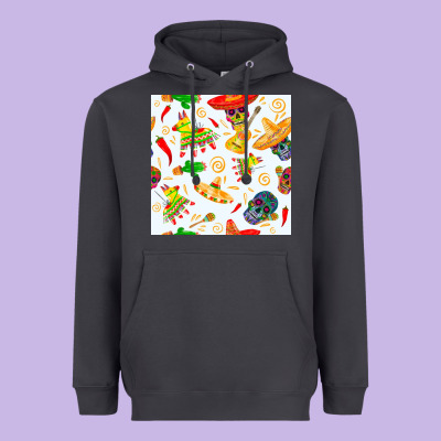 Mexico Seamless Pattern Heavyweight Hoodie Designed By Fadigitalartstudio