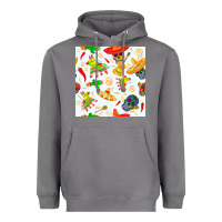 Storm mexico seamless pattern Heavyweight Hoodie - FaDigitalArtStudio