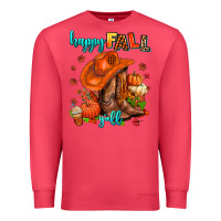 Cardinal happy fall y'all  cowgirl Premium Sweatshirt - AdoDesignShop