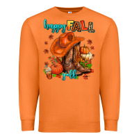 Carrot happy fall y'all  cowgirl Premium Sweatshirt - AdoDesignShop
