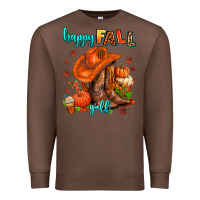 Chestnut happy fall y'all  cowgirl Premium Sweatshirt - AdoDesignShop