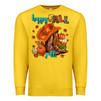 Lemon happy fall y'all  cowgirl Premium Sweatshirt - AdoDesignShop
