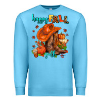 Happy Fall Y'all  Cowgirl Premium Sweatshirt | Teevron