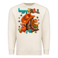 Sandshell happy fall y'all  cowgirl Premium Sweatshirt - AdoDesignShop