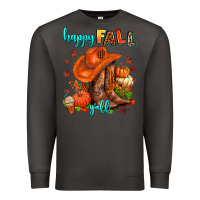 Smoke happy fall y'all  cowgirl Premium Sweatshirt - AdoDesignShop