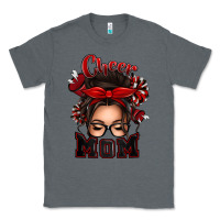 Charcoal Heather cheer mom messy bun Classic Tee - texasbilliewilder