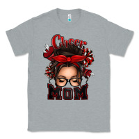 Heather Grey cheer mom messy bun Classic Tee - texasbilliewilder