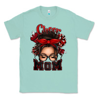 Seafoam cheer mom messy bun Classic Tee - texasbilliewilder