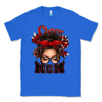 True Royal cheer mom messy bun Classic Tee - texasbilliewilder