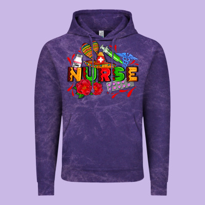 Mexican Nurse Vintage Hoodie Designed By Adodesignshop