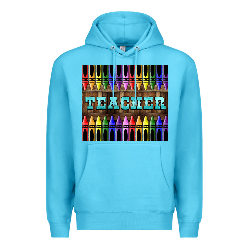 Teacher Crayons Premium Hoodie by LillyAllenDesigns | Teevron