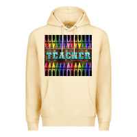Pina Colada Teacher Crayons Premium Hoodie - LillyAllenDesigns