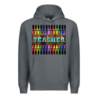 Rock Teacher Crayons Premium Hoodie - LillyAllenDesigns