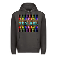Smoke Teacher Crayons Premium Hoodie - LillyAllenDesigns