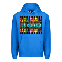 True Royal Teacher Crayons Premium Hoodie - LillyAllenDesigns