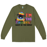 Army Green i'm the rainbow sheep of the family Long Sleeve Tee - MaliasSmallBusiness