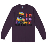 Plum i'm the rainbow sheep of the family Long Sleeve Tee - MaliasSmallBusiness