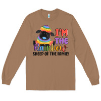 Toasted Coconut i'm the rainbow sheep of the family Long Sleeve Tee - MaliasSmallBusiness
