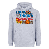 Heather Grey loud and proud basketball mom Heavyweight Hoodie - HRA Design Shop