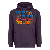 Plum loud and proud basketball mom Heavyweight Hoodie - HRA Design Shop