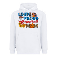 White loud and proud basketball mom Heavyweight Hoodie - HRA Design Shop