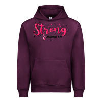 Mauve Wine strong joshua 1 9 Urban Hoodie - MaliasSmallBusiness
