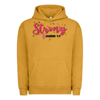 Pigment Peanut Butter strong joshua 1 9 Urban Hoodie - MaliasSmallBusiness