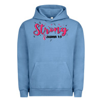 Pigment Pebble Blue strong joshua 1 9 Urban Hoodie - MaliasSmallBusiness