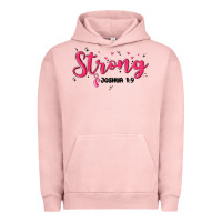 Pigment Salmon strong joshua 1 9 Urban Hoodie - MaliasSmallBusiness