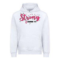 White strong joshua 1 9 Urban Hoodie - MaliasSmallBusiness