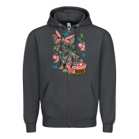 Smoke easter french bulldog Zipper Hoodie - RanaPortraitStore