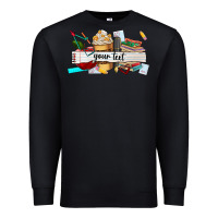 Black costomized teachers name Premium Sweatshirt - AdoDesignShop