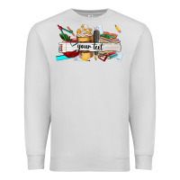 Dove Grey costomized teachers name Premium Sweatshirt - AdoDesignShop