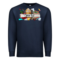 Navy costomized teachers name Premium Sweatshirt - AdoDesignShop