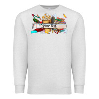 Oatmeal Heather costomized teachers name Premium Sweatshirt - AdoDesignShop