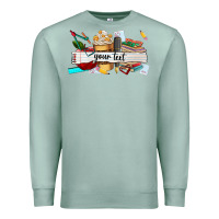 Seafoam costomized teachers name Premium Sweatshirt - AdoDesignShop