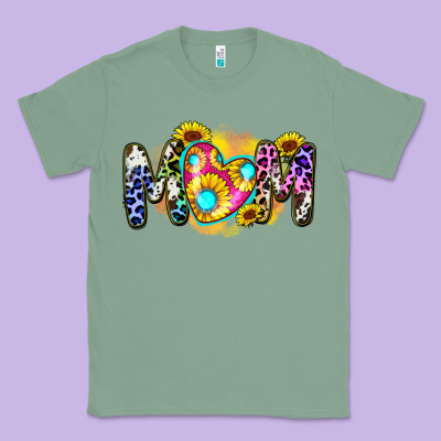 Classic Tee mom sunflower